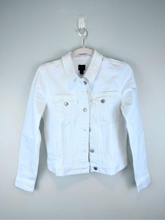 J. Crew Jackets & Blazers - J. Crew White Denim Trucker Jacket